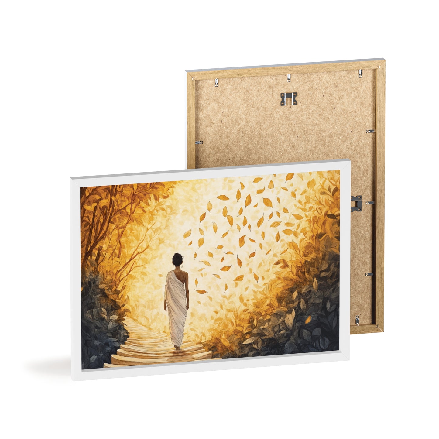 Posters with Wooden Frame - Winds of Change and Stillness