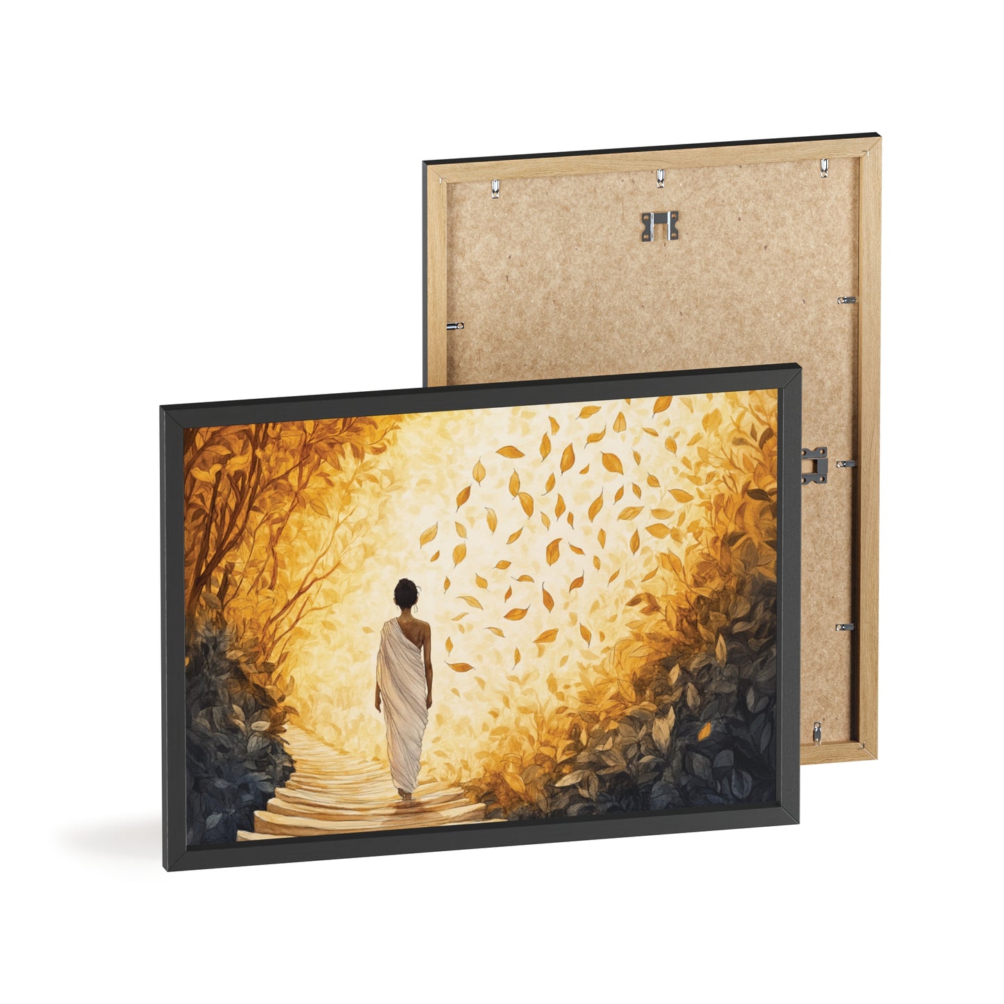 Posters with Wooden Frame - Winds of Change and Stillness