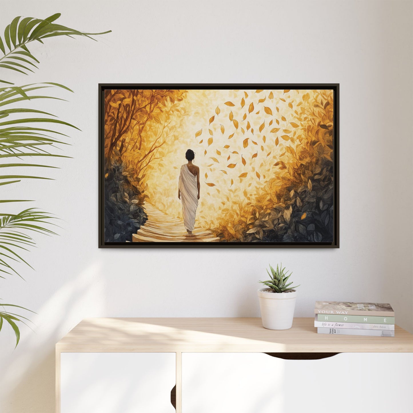 Matte Canvas, Framed - Winds of Change and Stillness