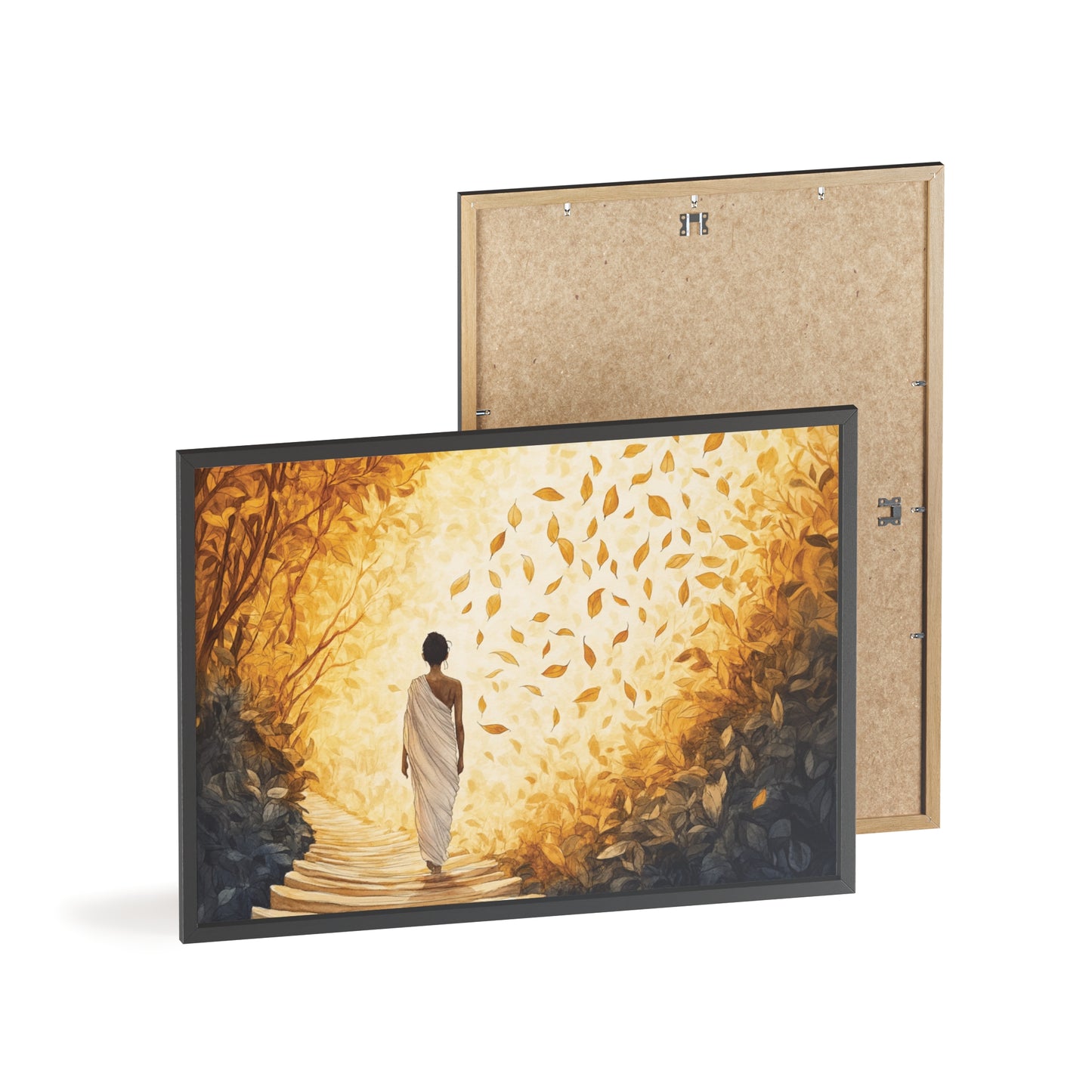 Posters with Wooden Frame - Winds of Change and Stillness