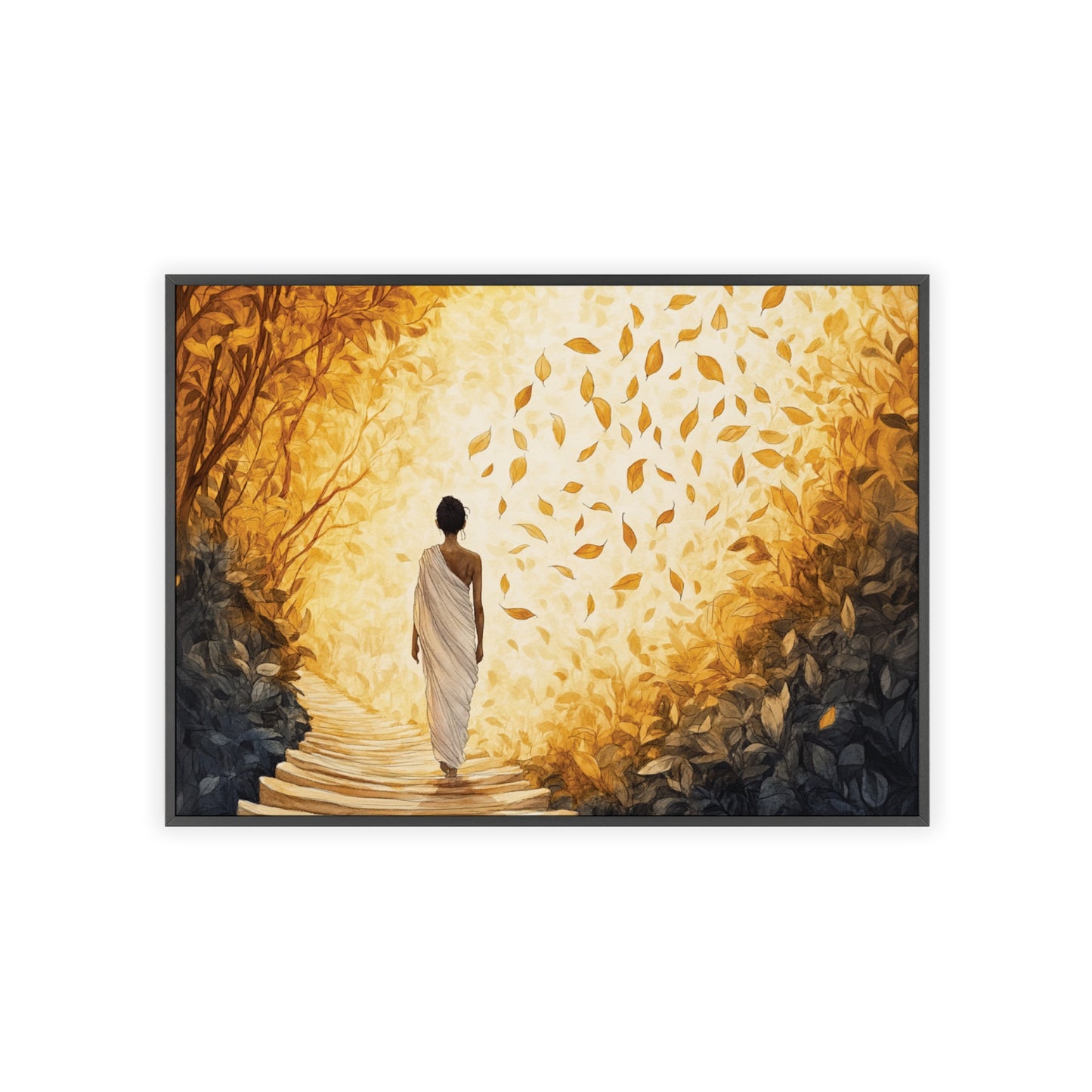 Posters with Wooden Frame - Winds of Change and Stillness