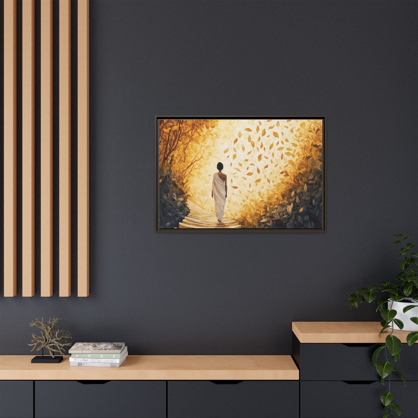 Matte Canvas, Framed - Winds of Change and Stillness