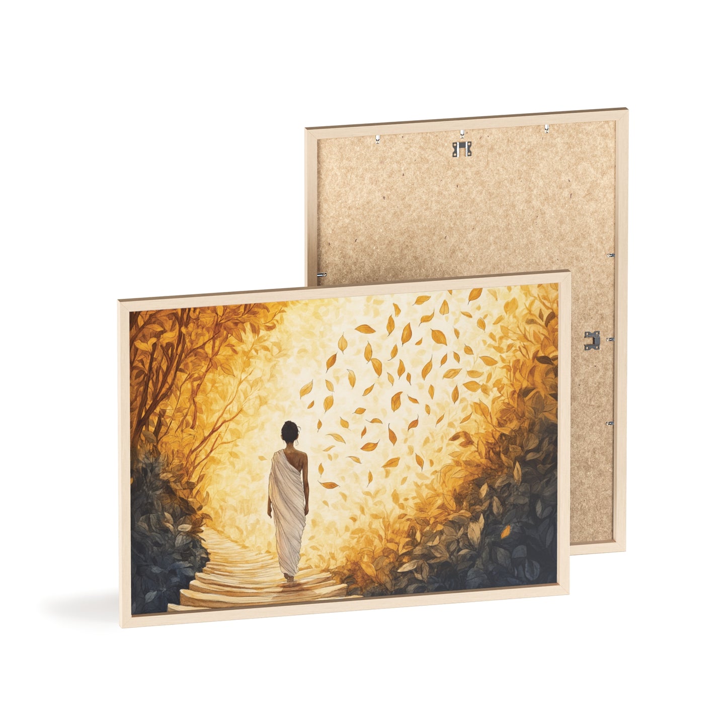 Posters with Wooden Frame - Winds of Change and Stillness