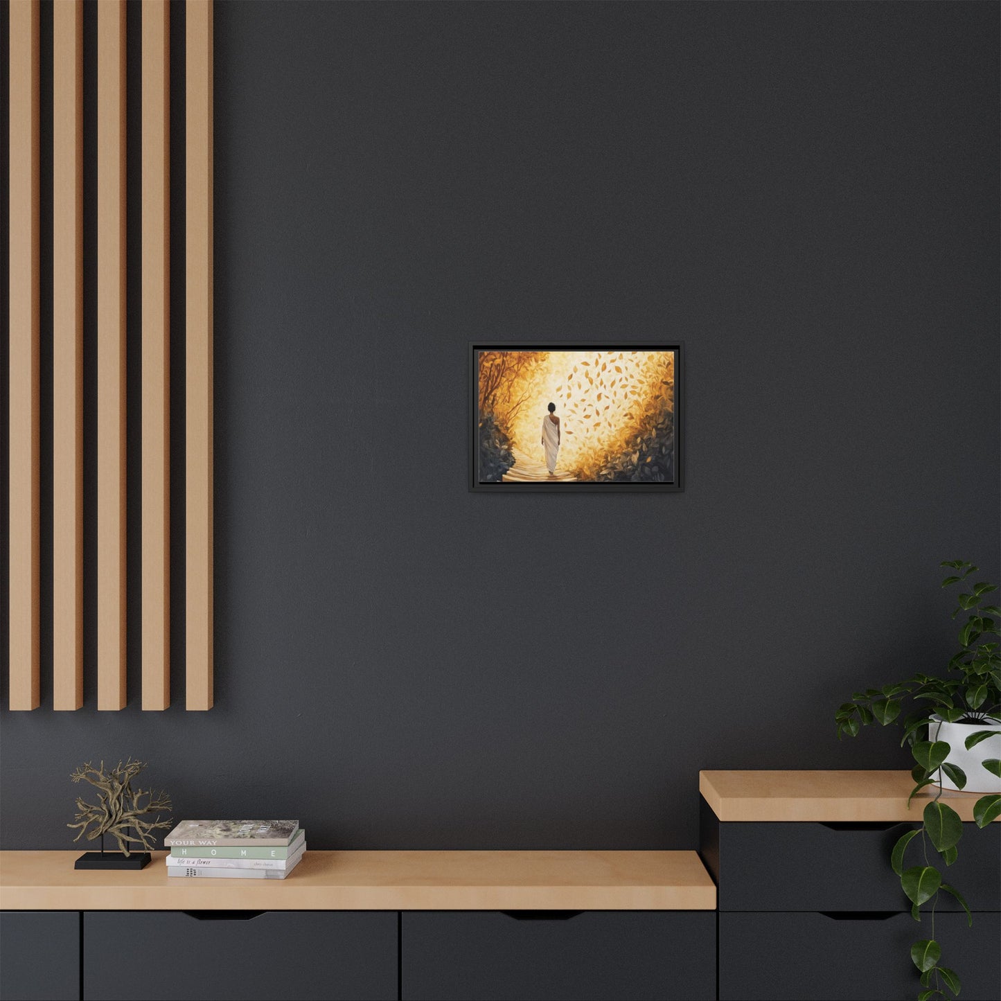 Matte Canvas, Framed - Winds of Change and Stillness