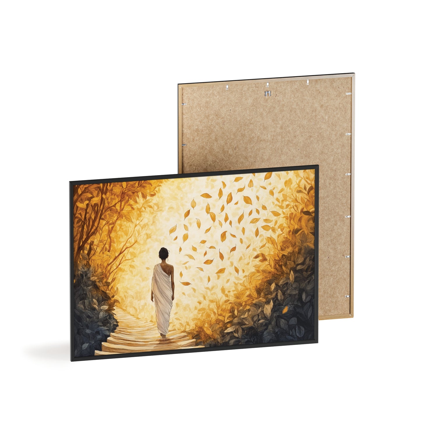 Posters with Wooden Frame - Winds of Change and Stillness