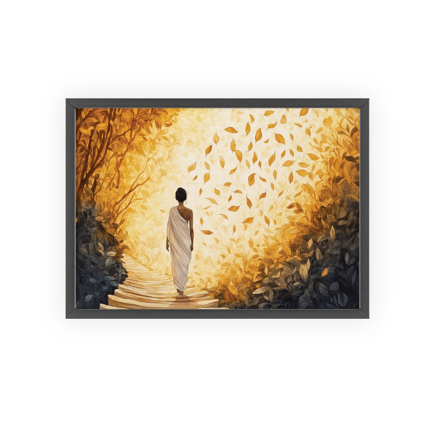 Posters with Wooden Frame - Winds of Change and Stillness