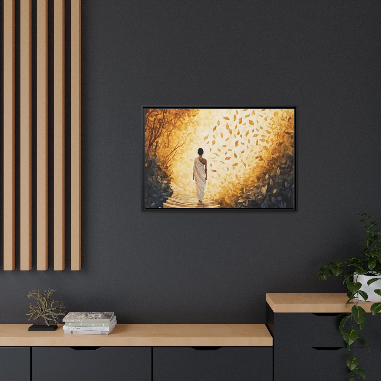 Matte Canvas, Framed - Winds of Change and Stillness