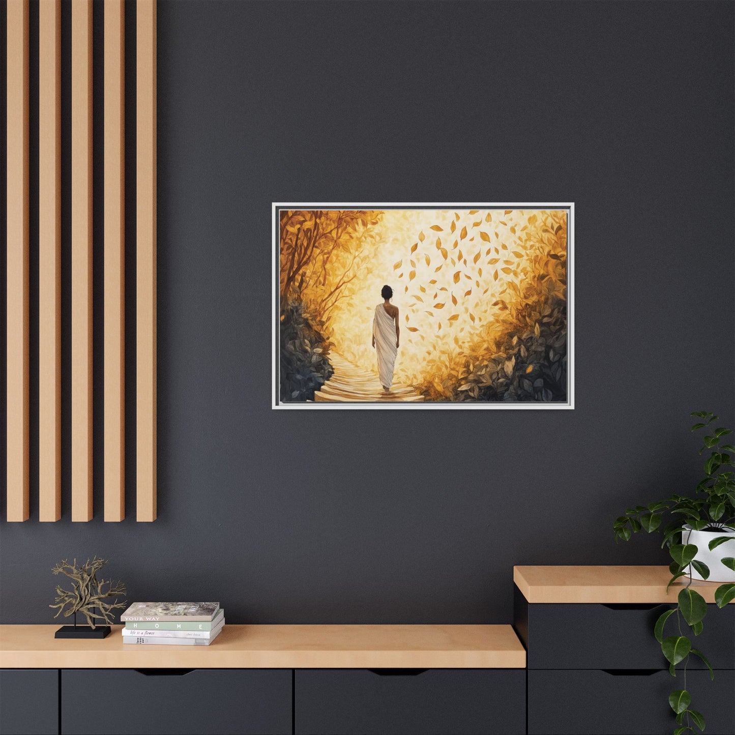 Matte Canvas, Framed - Winds of Change and Stillness