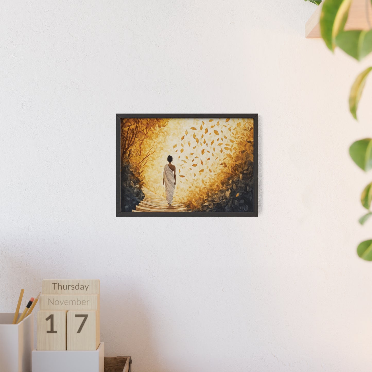 Posters with Wooden Frame - Winds of Change and Stillness