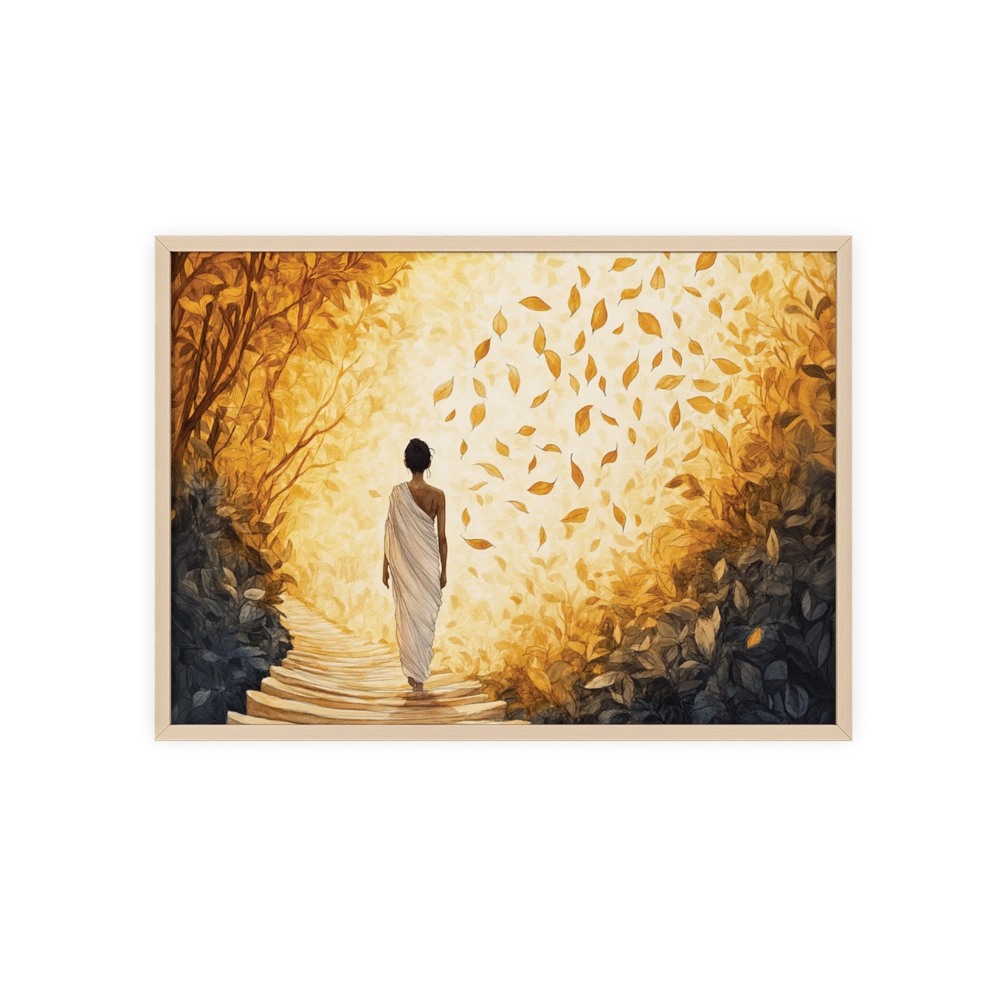 Posters with Wooden Frame - Winds of Change and Stillness