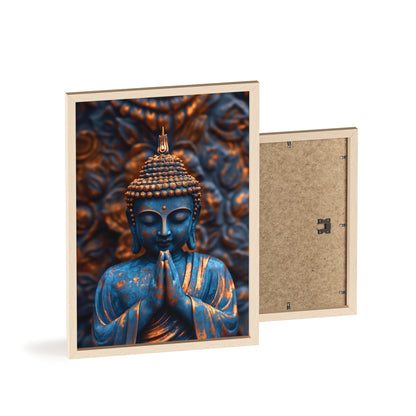 Posters with Wooden Frame - The Graceful Bronze Buddha