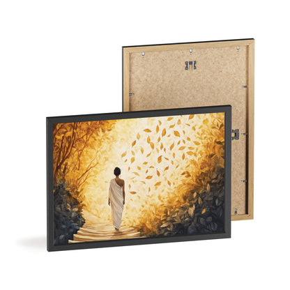 Posters with Wooden Frame - Winds of Change and Stillness