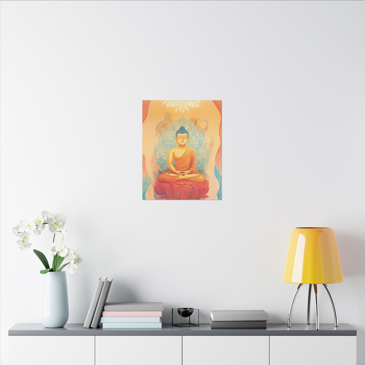 Matte Canva - Meditative Light of Sacred Flow