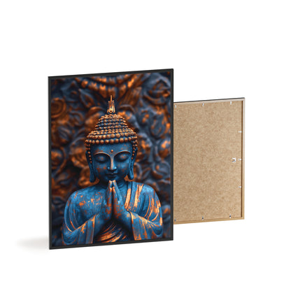 Posters with Wooden Frame - The Graceful Bronze Buddha