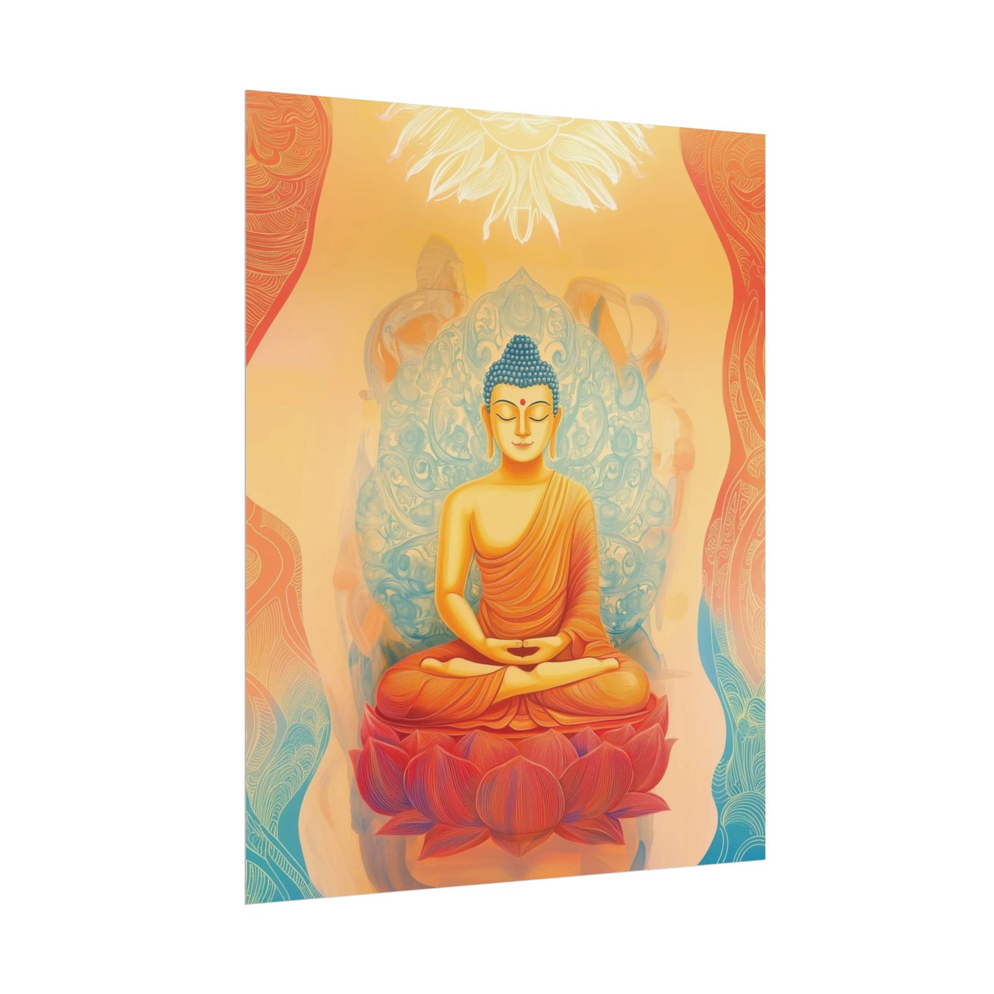 Rolled Poster - Meditative Light of Sacred Flow