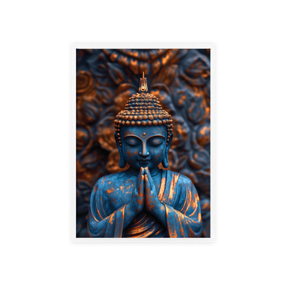 Posters with Wooden Frame - The Graceful Bronze Buddha