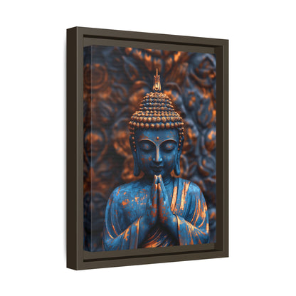 Matte Canvas, Framed - The Graceful Bronze Buddha