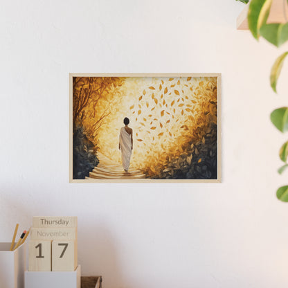 Posters with Wooden Frame - Winds of Change and Stillness