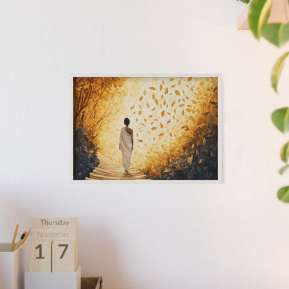 Posters with Wooden Frame - Winds of Change and Stillness
